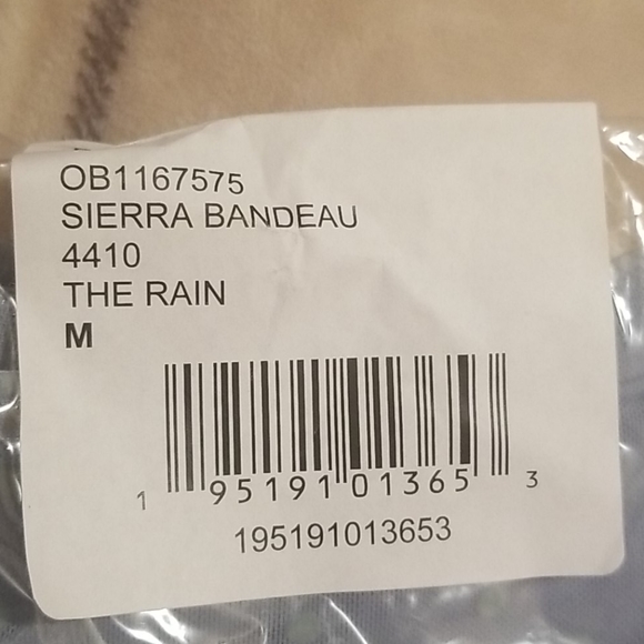 Free People Sierra Light Blue Swiss Dot Mesh V-neck Bandeau size M - Picture 4 of 11